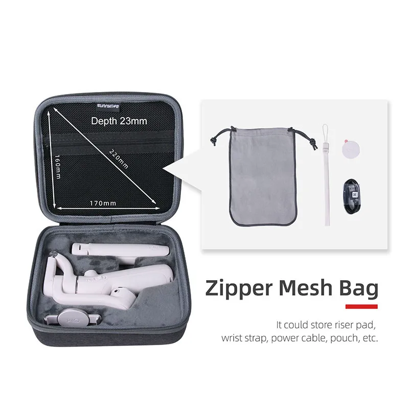 sunnylife om 5 set bag accessory b74 portable storage bag mobile phone ptz protection box free global shipping