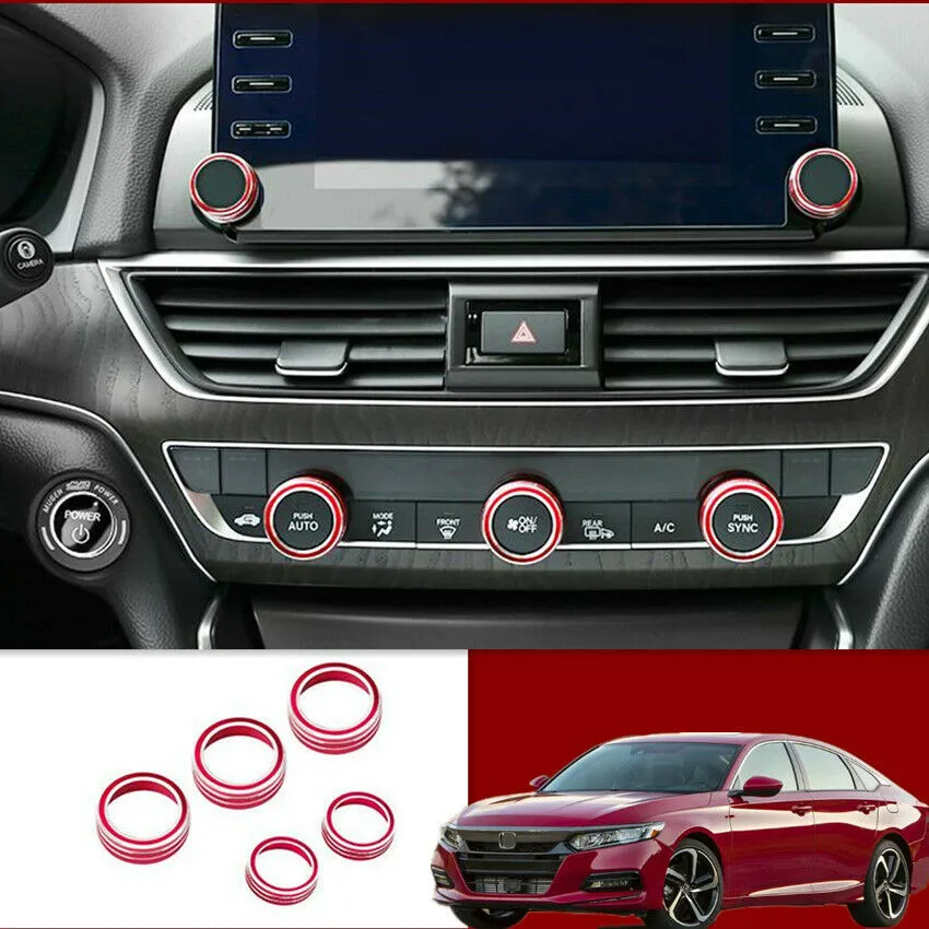 

5 шт., декоративная круглая приборная панель для Honda Accord 2018-2020