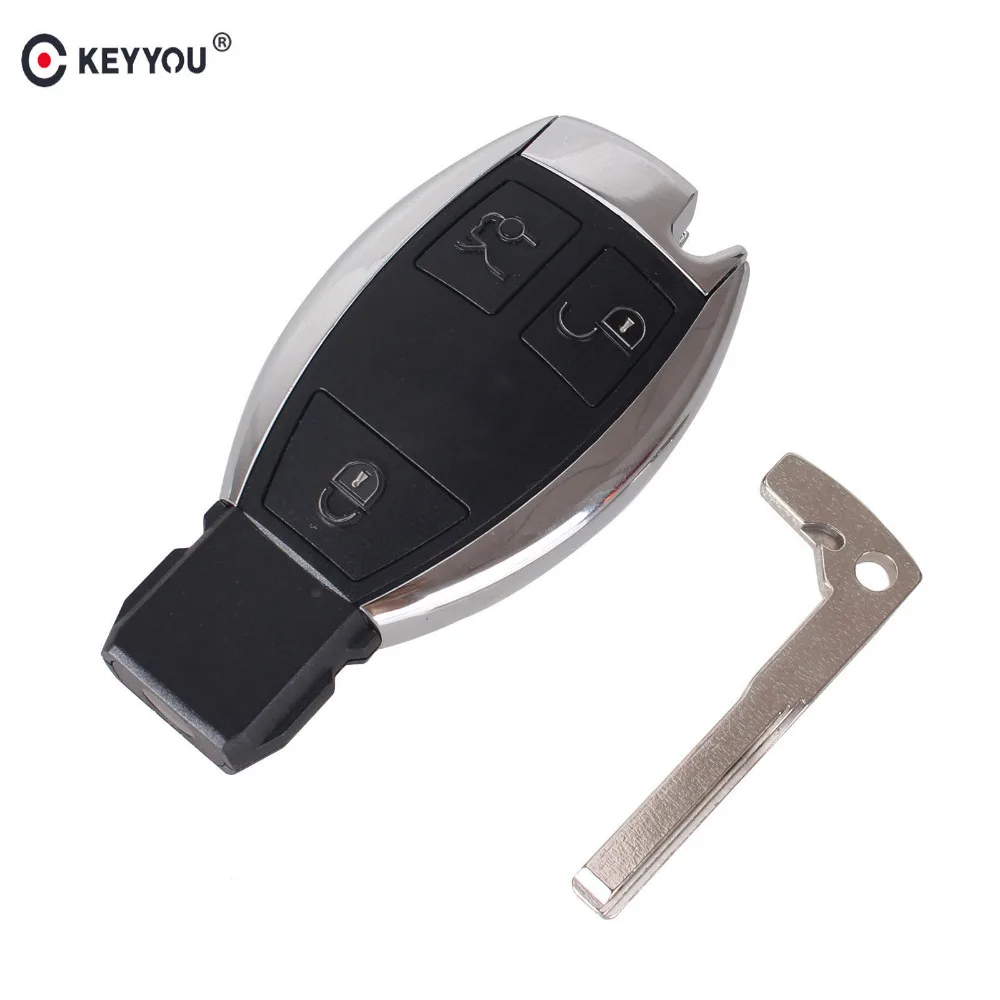 Ключ KEYYOU для Mercedes 3 кнопки пульт дистанционного управления ключ 315 МГц Benz 2000 + Автомобильный без ключа Fobik NEC BGA
