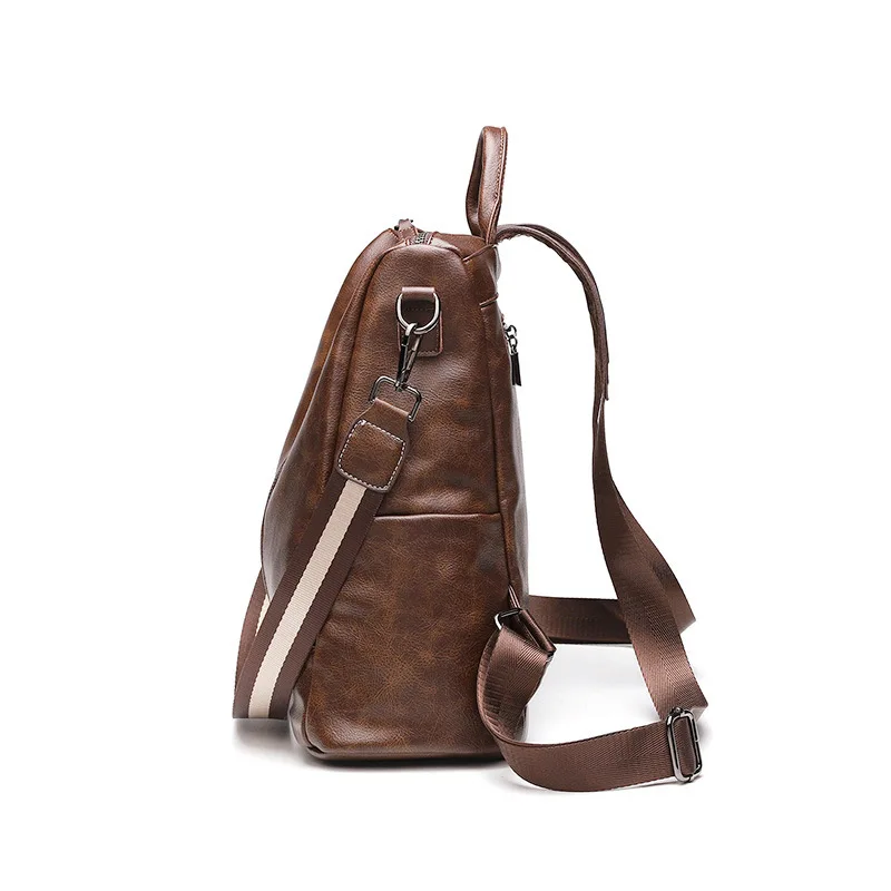 2019 винтажный женский рюкзак высококачественный Молодежный кожаный для девочек