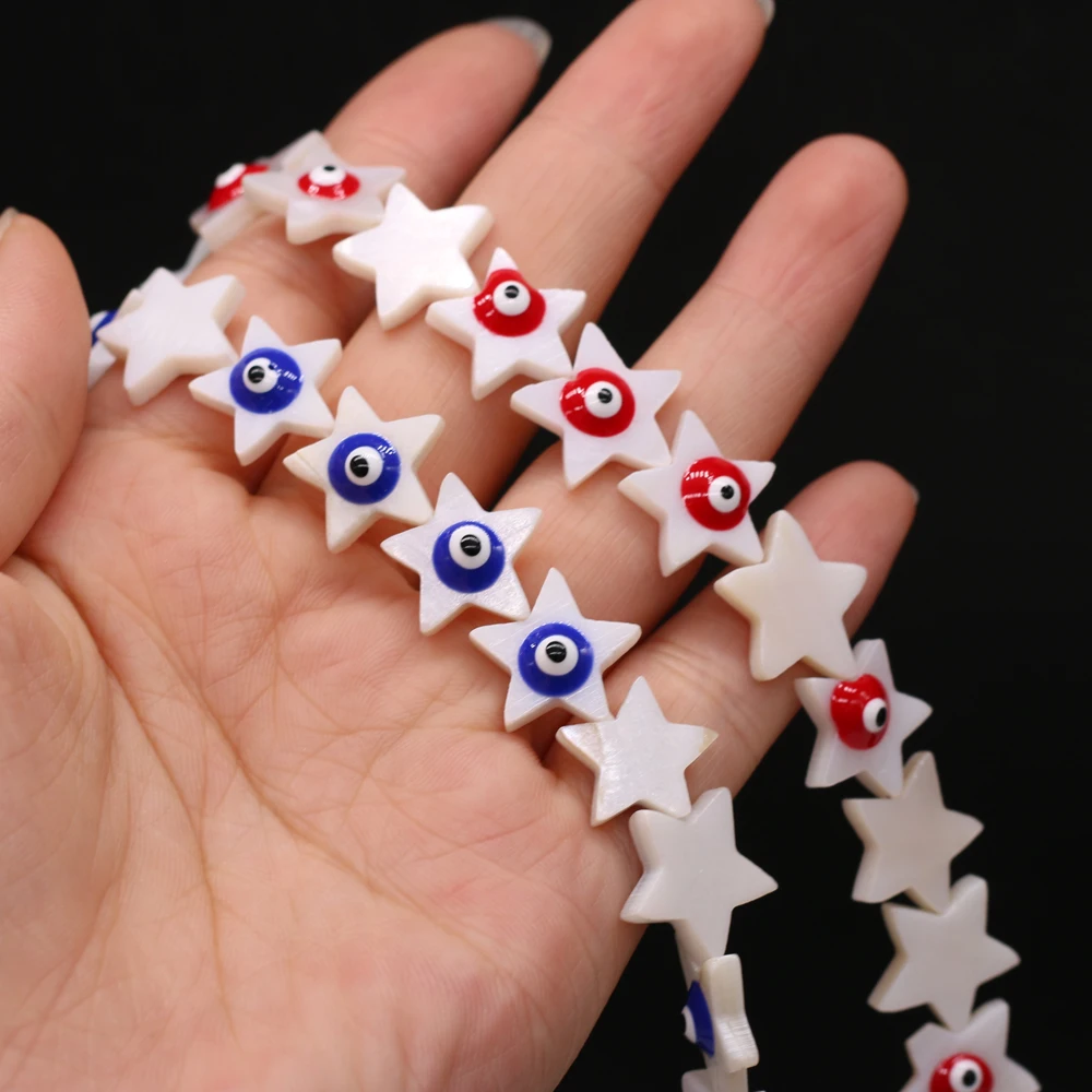 

Natural Shell Pendant Pentagram Eye Shape 8-15mm DIY for Jewelry Making Necklaces Accessories Gift for Women