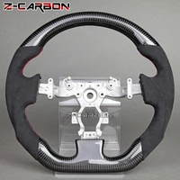 carbon fiber steering wheel alcantara leather volante esportivo for gtr 2007 2016