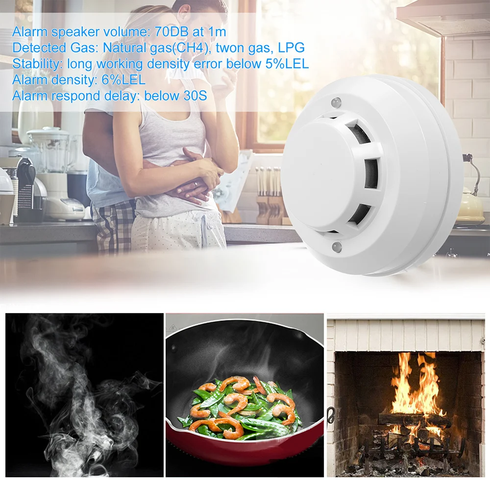 Детектор утечки газа на потолке детектор горючих газов натуральный сжиженный
