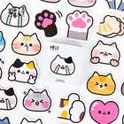 Милый кот Декоративные наклейки мяу битва кавай бумажные наклейки набор канцелярских принадлежностей наклейки для молочной мультфильм ярлыки с животными