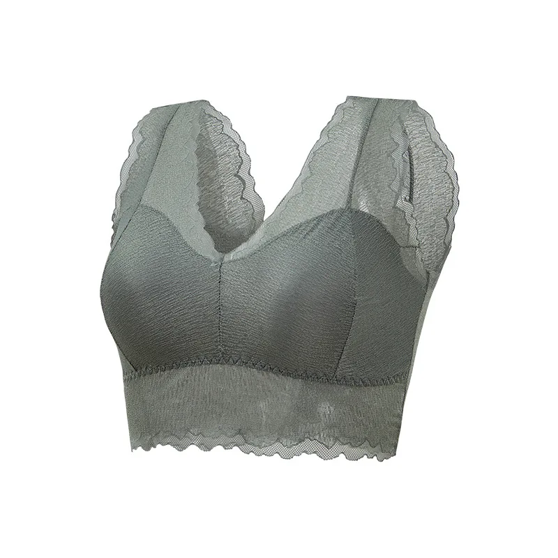 Кружевной сексуальный корректирующий бюстгальтер для похудения Женский съемная