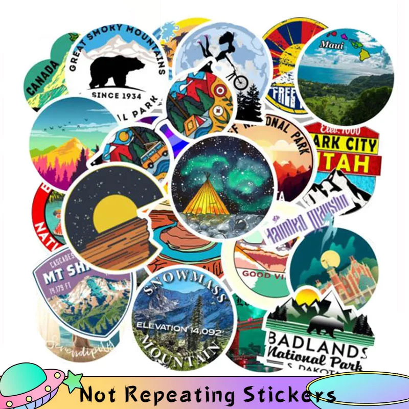 10/50 шт./компл. наружные дорожные водонепроницаемые Мультяшные аниме наклейки для