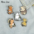 Мягкая эмалированная булавка Be Kind на заказ, броши-кошки в виде Кита, лошади, черепахи, сумочки на лацкан, мультяшная значки с животными, ювелирное украшение, подарок для детей и друзей