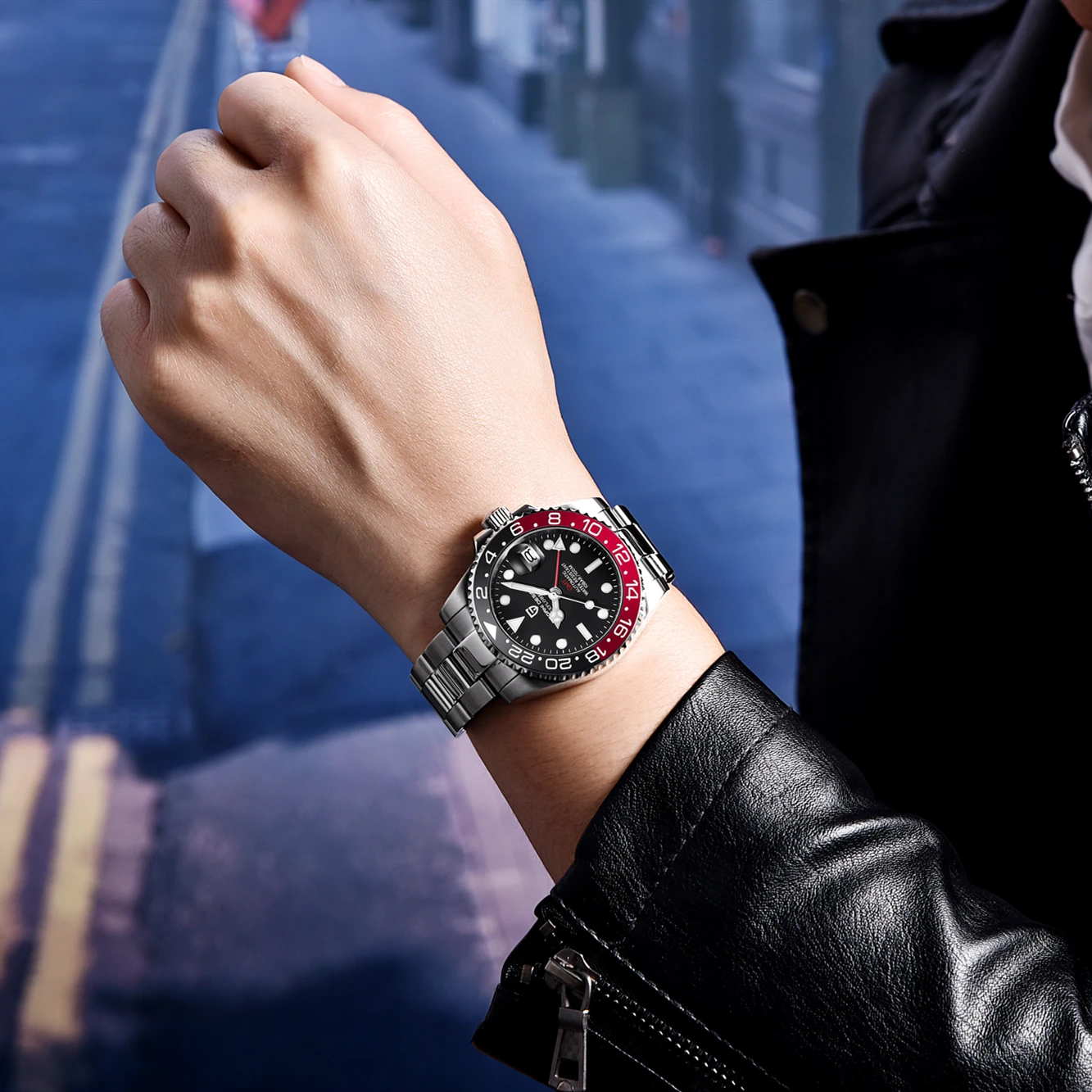 PAGANI Дизайн автоматические механические часы Роскошный сапфировое стекло