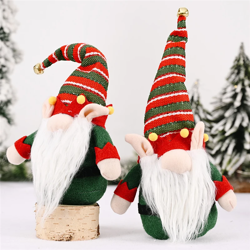 

3 Pcs Plush Tomte Gnome Green Swedish Nisse Scandinavian Christmas Decorations Santa Doll Ornaments Xmas Gift Wholesale X2