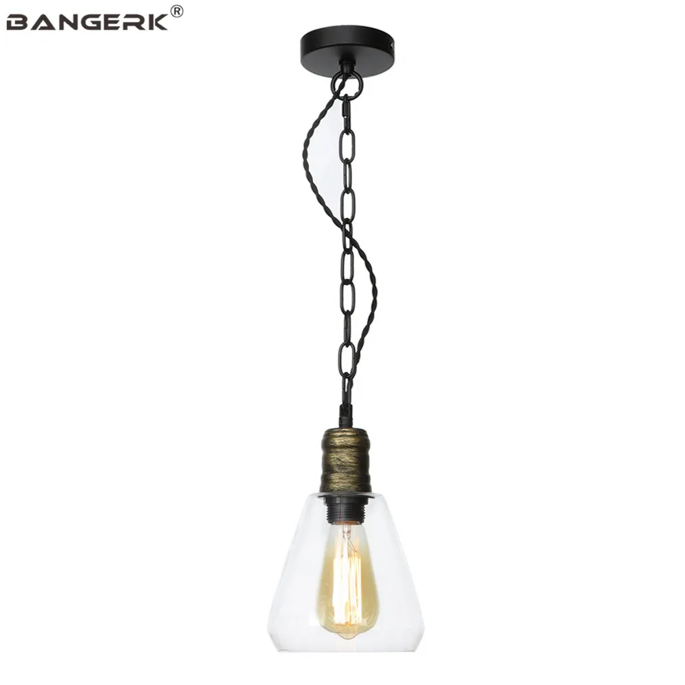 Американский винтажный подвесной светильник промышленный Эдисона из железного
