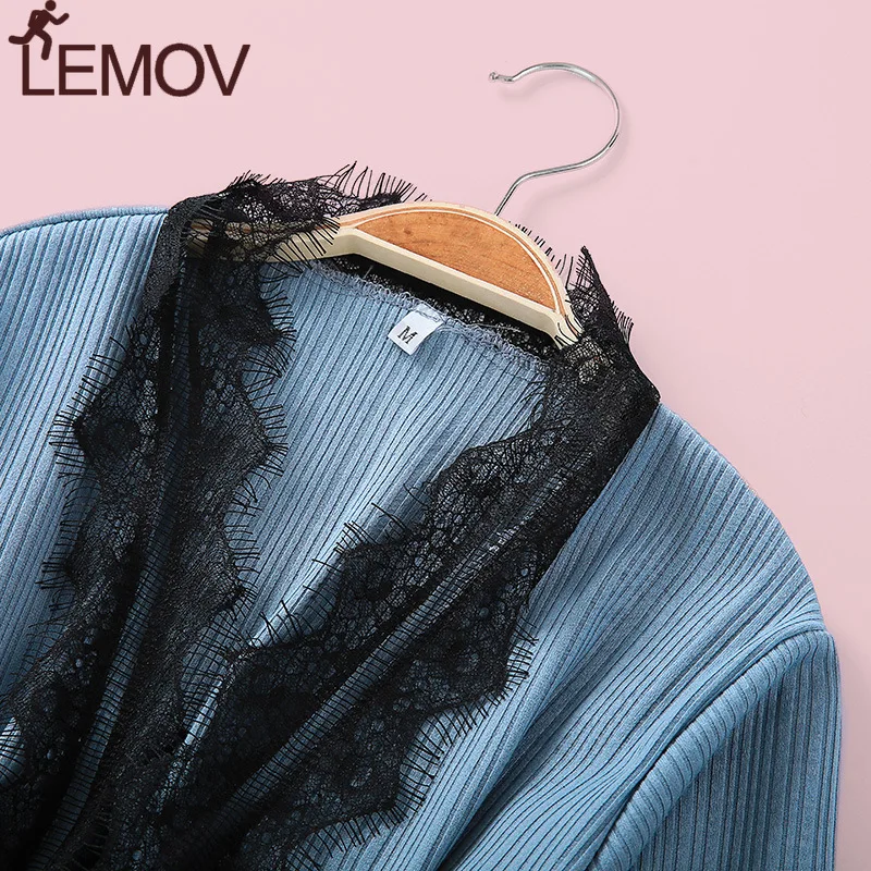 Лемова 3 шт. Пижама Женский с длинным рукавом пижама нарядное платье для Для