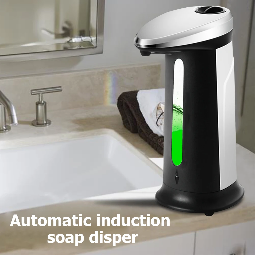 

400ml Automatic Liquid Soap Dispenser Touchless Smart Sensor Hands-Free Soap Dispenser Pump For Bathroom Kitchen Accessories