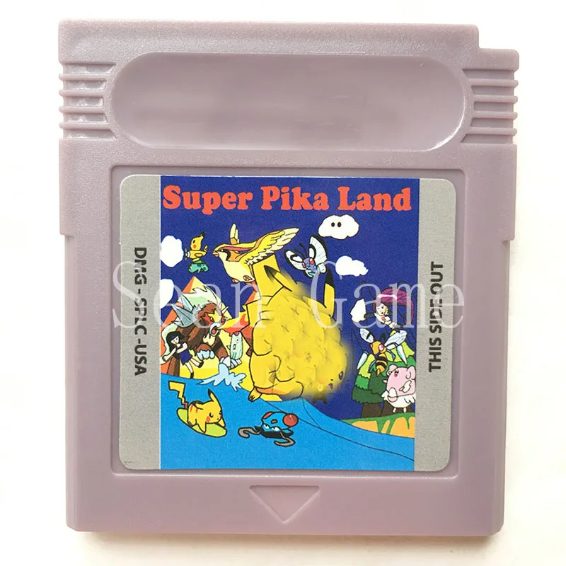 16 бит портативная консоль видео игровая карта картридж для Super pik Land версия первая