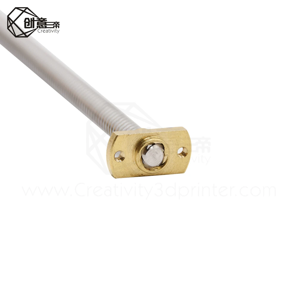 2pcs lead 8mm 365mm ender 3 v2 z axis rod lead screwbrass nuts for ender3ender 5 creality 3d printer parts free global shipping