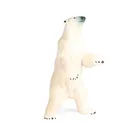 Стоящий белый медведь, фигурка животного, коллекционные игрушки, дикие экшн-фигурки животных, детские пластиковые цементные игрушки
