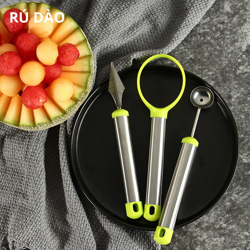 3 шт. фрукты резьба Garnishing &quotсделай сам&quot для салатов прибор резки фруктов