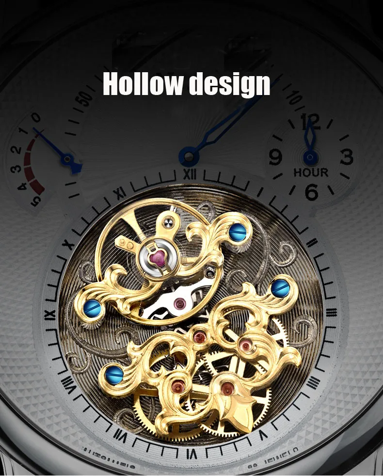 Швейцарские роскошные Брендовые Часы Nesun Hollow Tourbillon, Мужские автоматические механические часы, сапфировые водонепроницаемые часы N9081-4