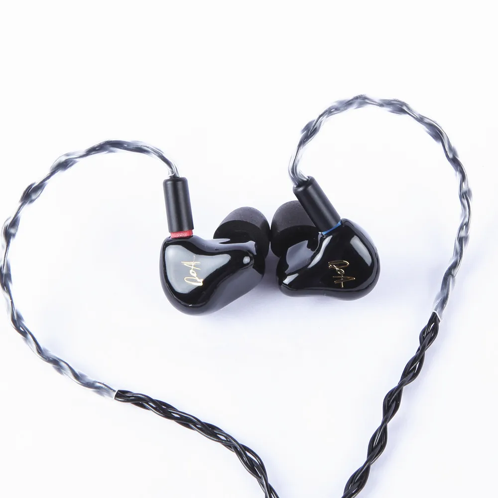 QOA розовые дамские 2BA + 1DD наушники в ухо гибридные с драйверами HIFI DJ монитор