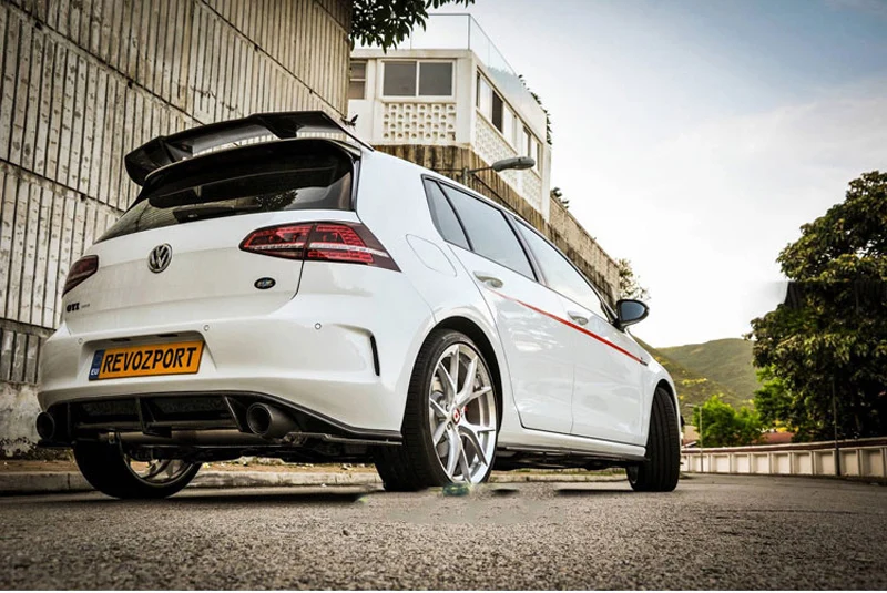 Автомобильный спойлер для крыши автомобиля Golf 7 MK7 Revozport Style из углеродного