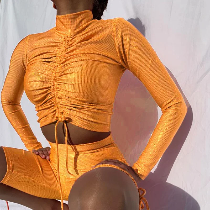 BKLD комплекты из 2 предметов с блестками женская осенняя одежда для вечеринки