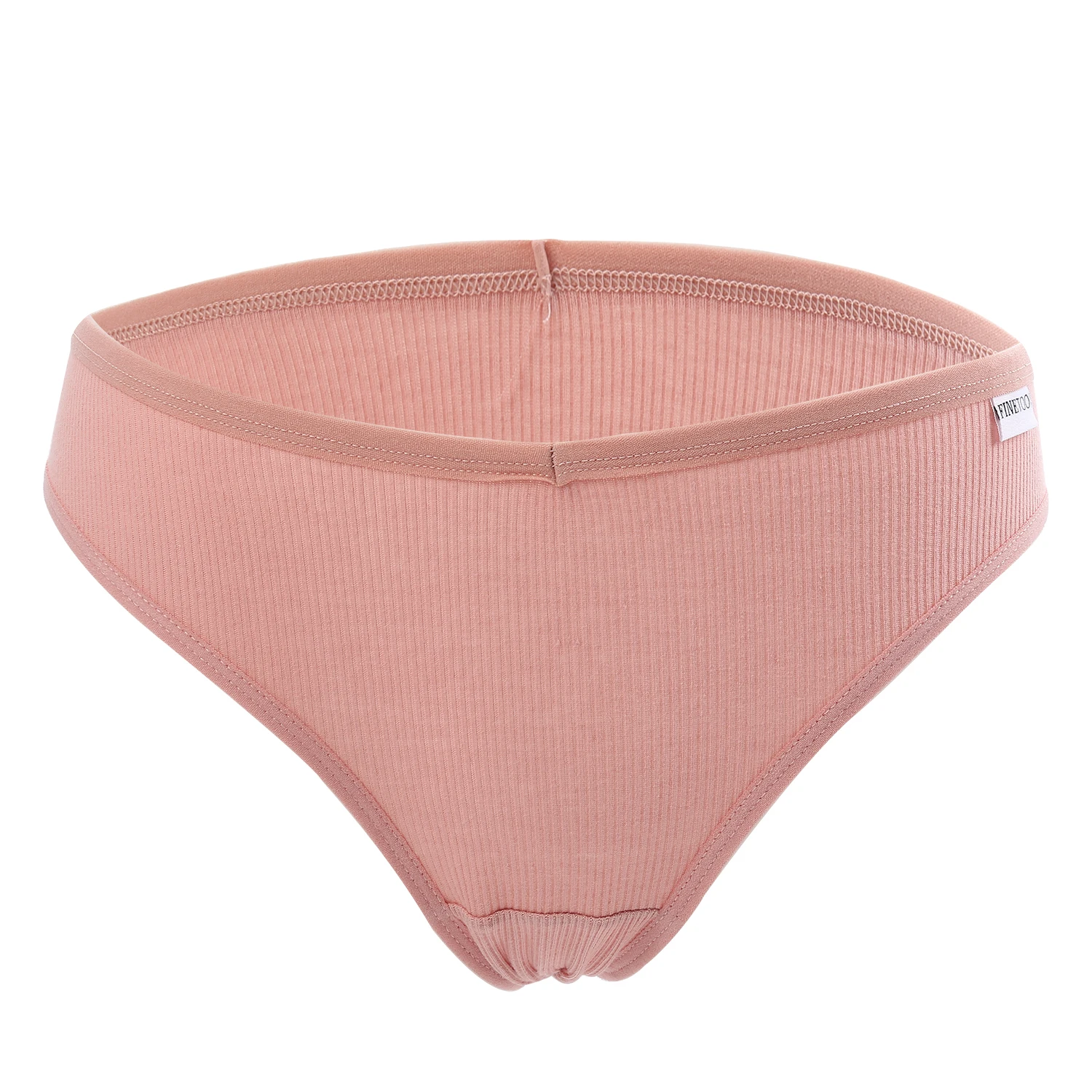 Женское нижнее белье хлопковые однотонные трусы с заниженной талией пикантная