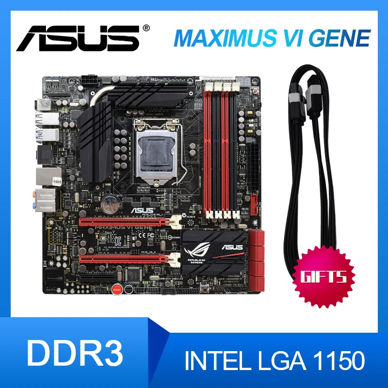 Kaufen ASUS Maximus VI GEN Desktop Motherboard DDR3 1600 Intel Z87 LGA 1150DDR3 USB 3,0 I3 I5 I7 22/23NM 32GB Z77 Desktop Motherboard