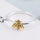 Кольцо женское, в виде маленькой Золотой пчелы