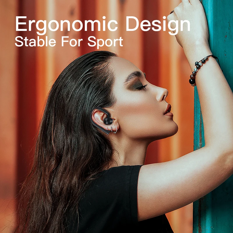 Niye Беспроводной Bluetooth наушники вкладыши TWS с Ушные крючки гарнитура наушников