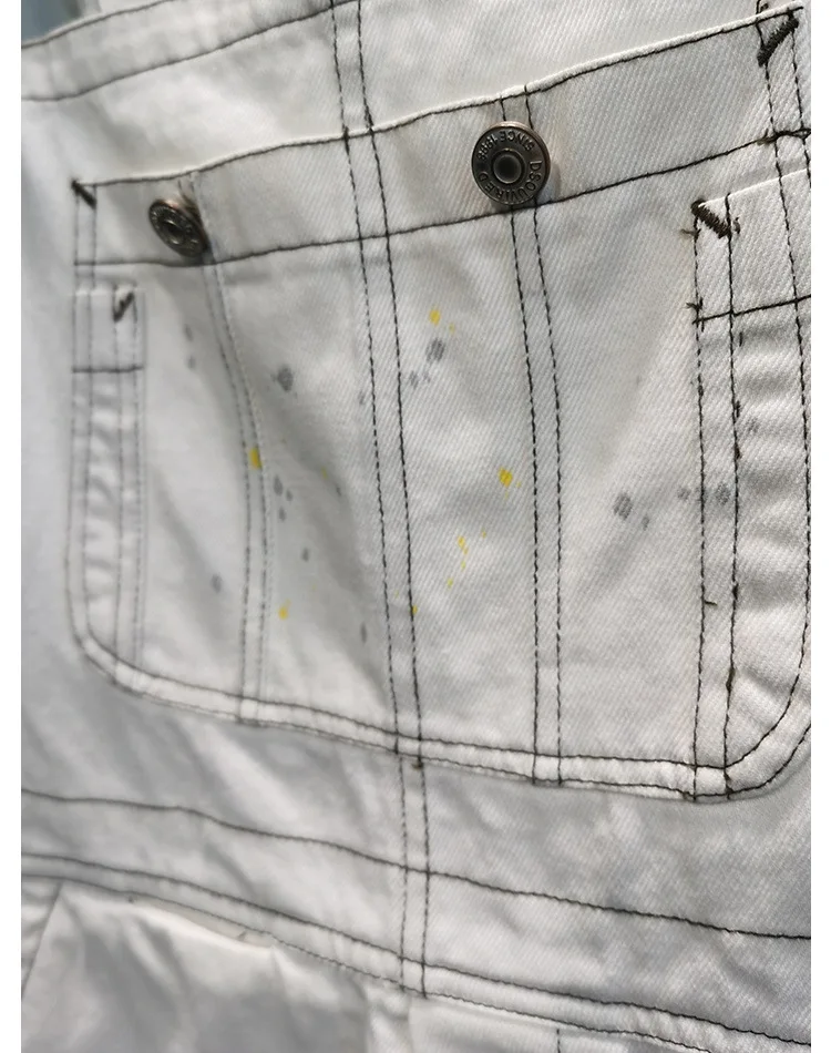 

High Quality Spring and Summer New Style Distressed Wash All-match Overalls Jeans Shorts Female Trend