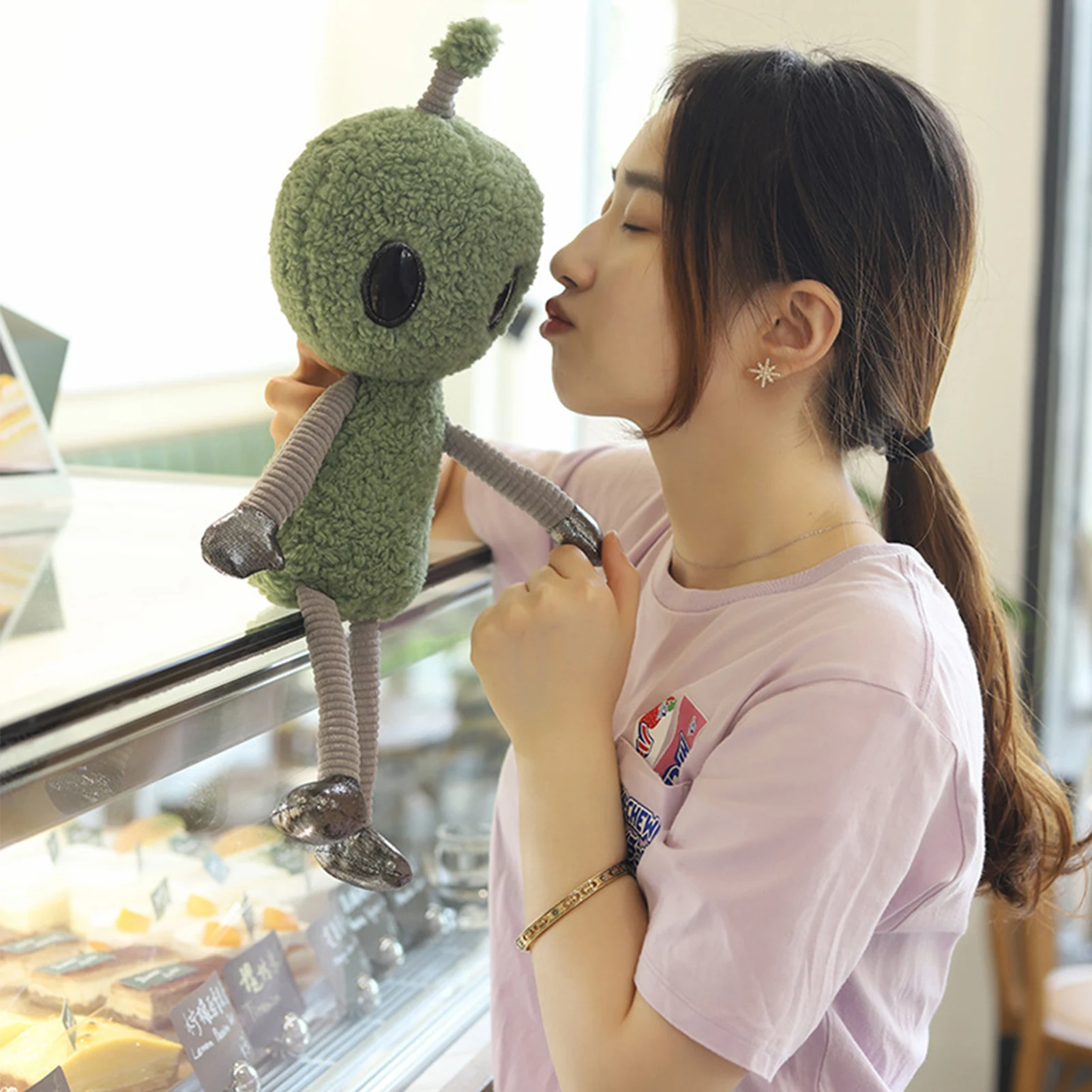 

Alien Plush Doll Toy Cute Science Fiction Movie Figure Living Room Bedroom Decor Green Alien Plush Doll Toy Kids Gift