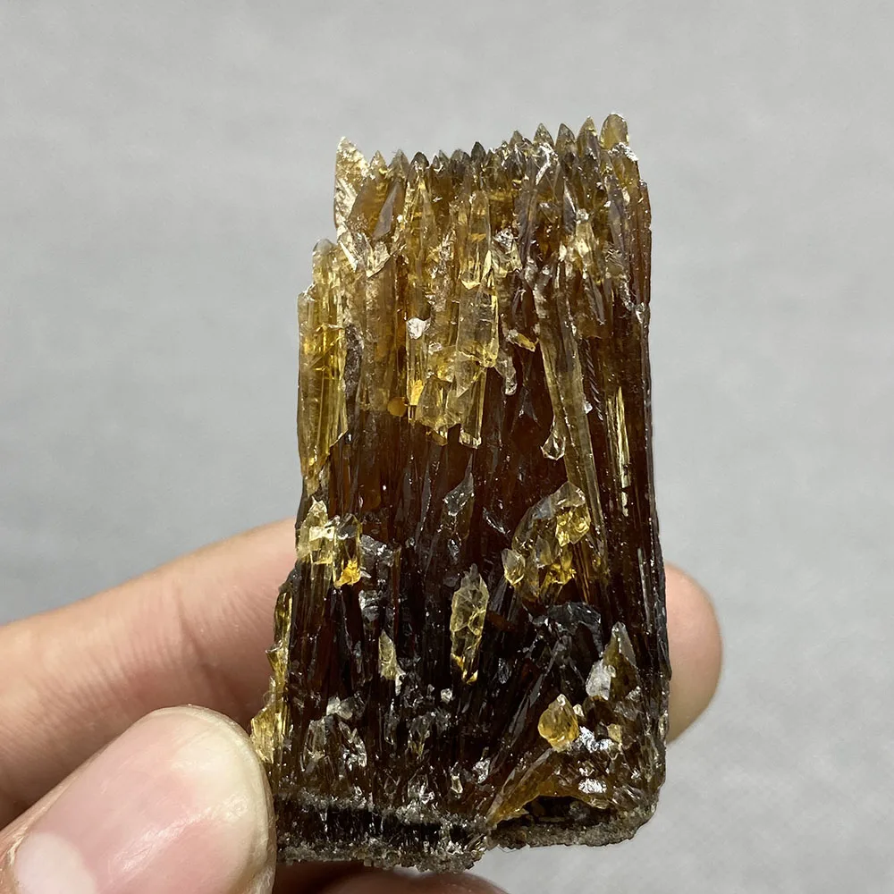 Natural Stone Amber Calcite Mineral Crystal Specimen Home Decoration From Guizhou China 22