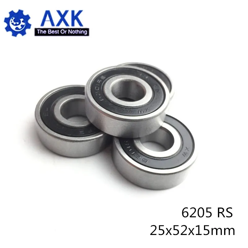 6205RS подшипник ABEC 3 (из 2 предметов) 25x52x15 мм шайбовый с глубоким 6205 2RS упорные