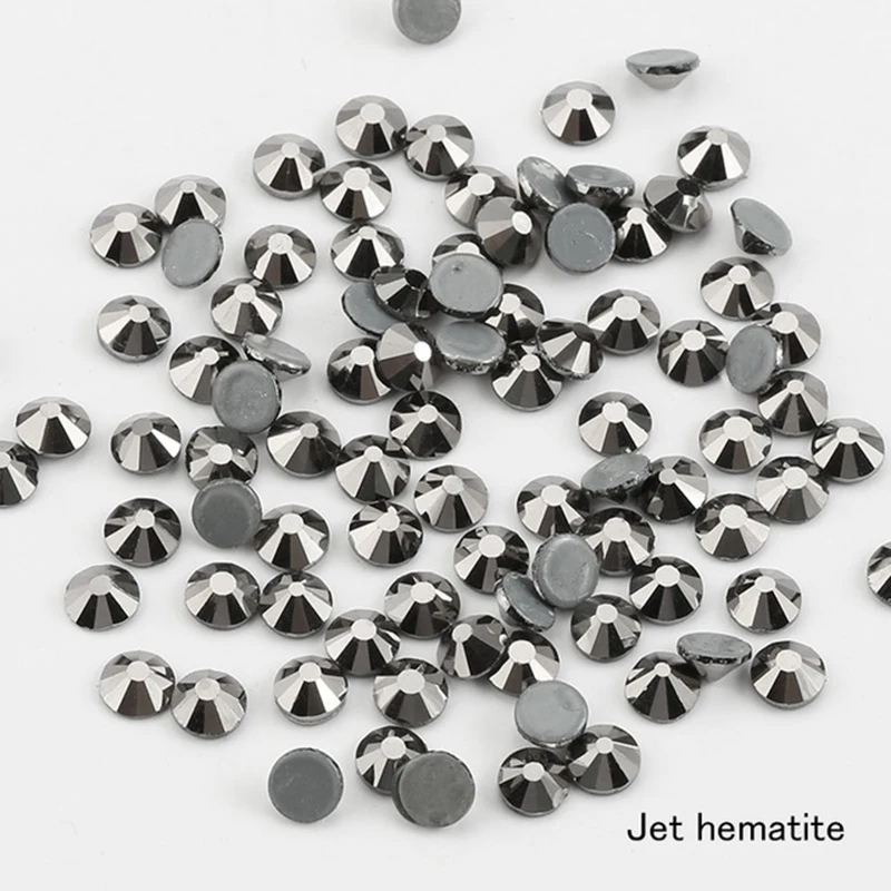 YL Сваровски гематит SS6 20 Горячая фиксация Стразы прозрачный супер яркий Стекло