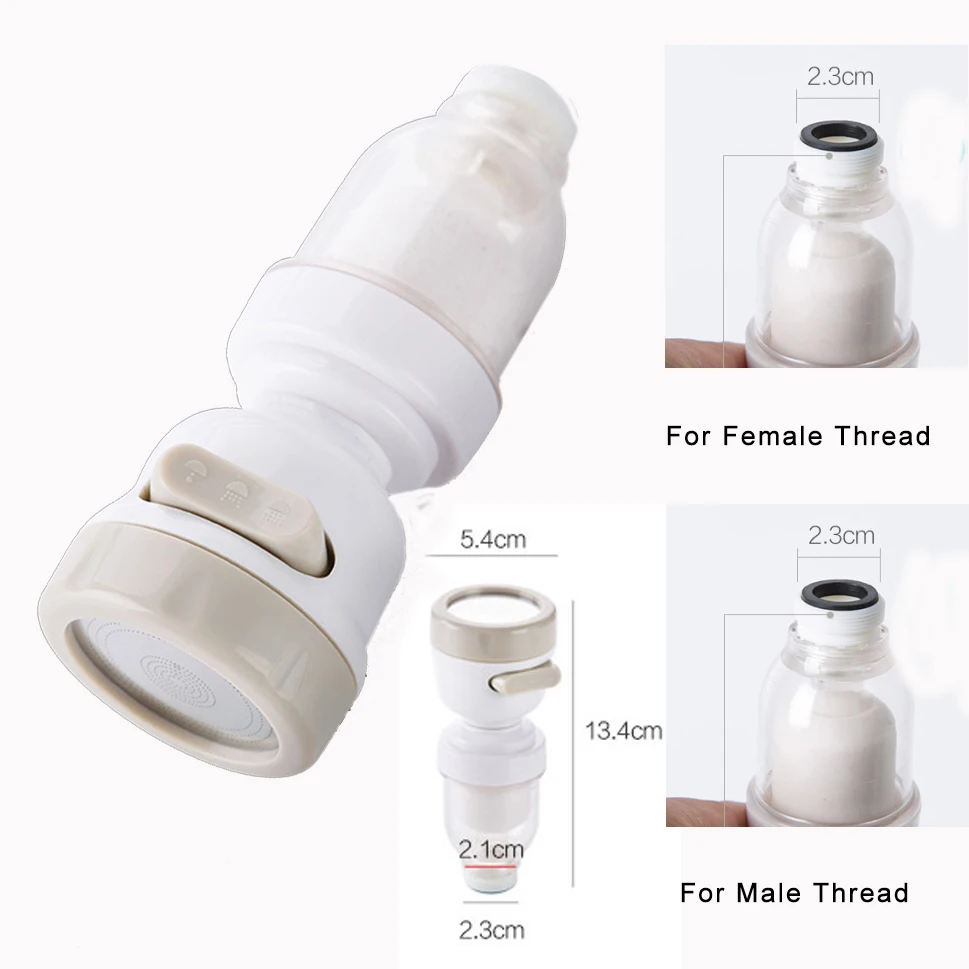 3 режима под давлением кухонный кран фильтр водопроводный для ванной аэратор