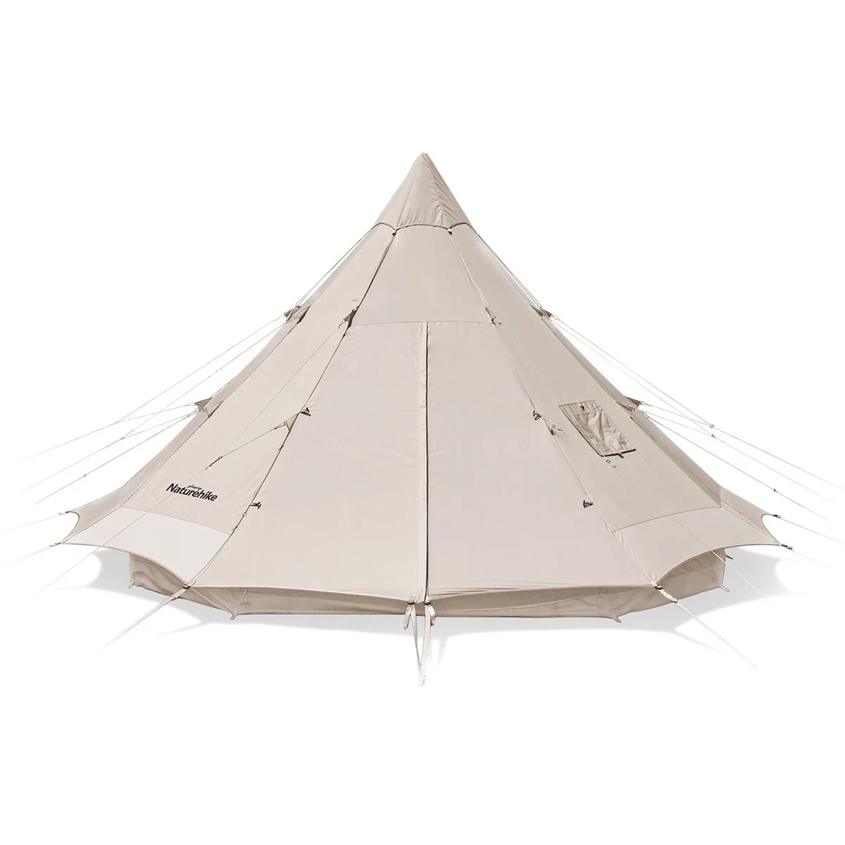 

Lang 12.3 Cotton Camping Pyramid Tent 5-8-Person Outdoor Party Travel Tent Breathable With a Chimney HoleNH20ZP005 Naturehik