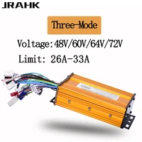 jrahk electric controller brushless universal 48v 60v 64v 72v 3%e2%80%91mode sinusoid 12 tube fit for scooter e%e2%80%91bike speed motor