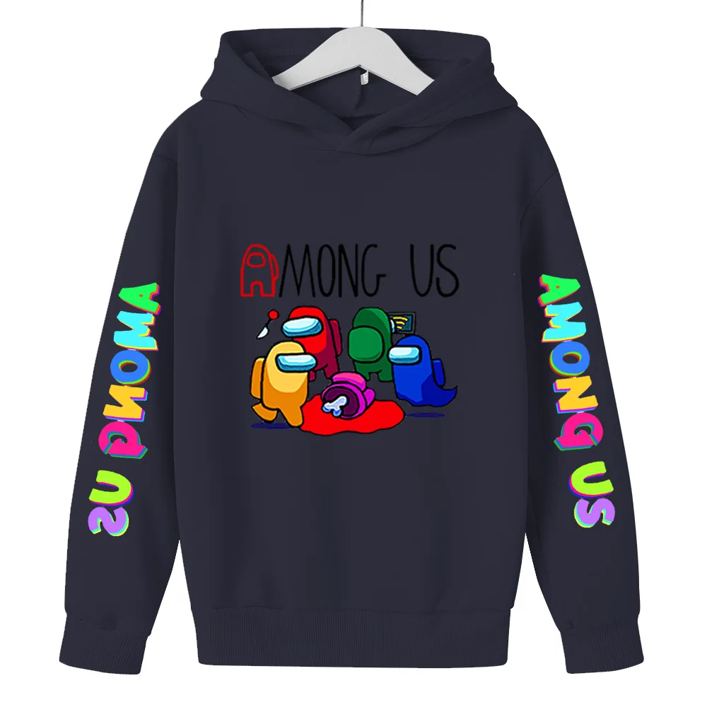 

Spring Among Us Kids Hoodie Boys and Girls Long Sleeve Hooded Sweatshirts 3D Children's Hoodies Streetwear Games Clothes 4 -14 Y
