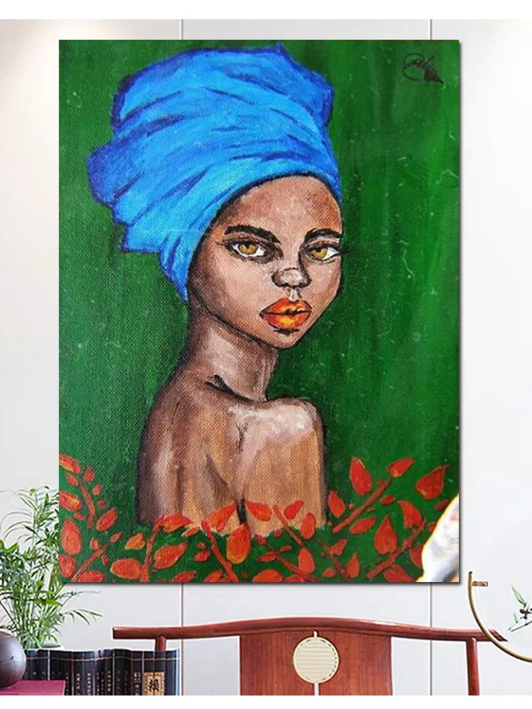 

diy full square round drill Africa woman diamond painting 5d diamond mazayka embroidery crystal icons Sexy abstract Girl,