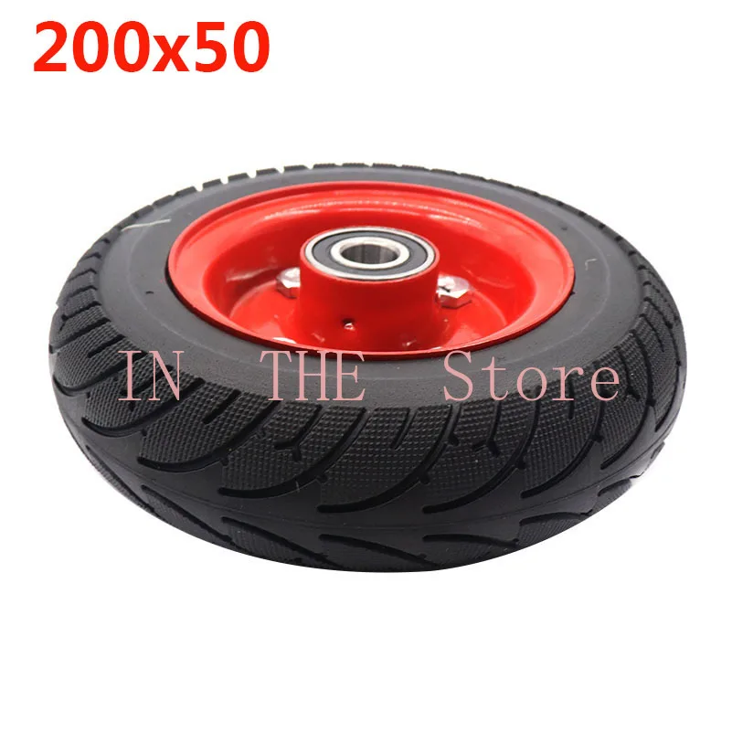 

200x50 wheel with alloy hub, suitable for electric skateboard, electric bicycle, 8-inch 200*50 solid tire,