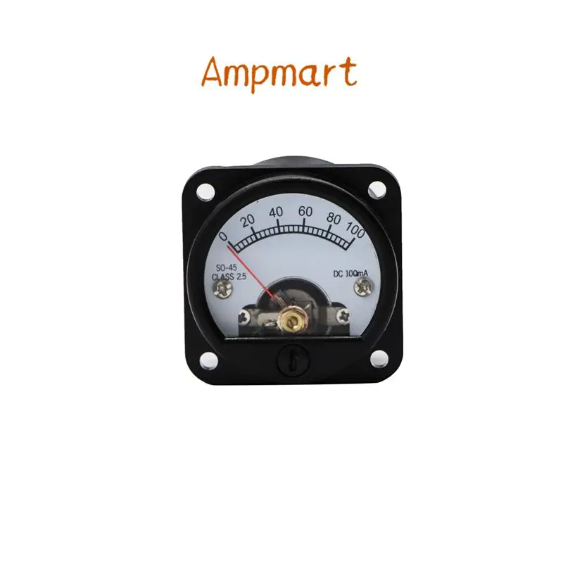 Ampmart 1 шт. 45 мм круглая подвижная катушка панель Измеритель DC100MA для 2A3 300B 6550 211 KT88 AMP