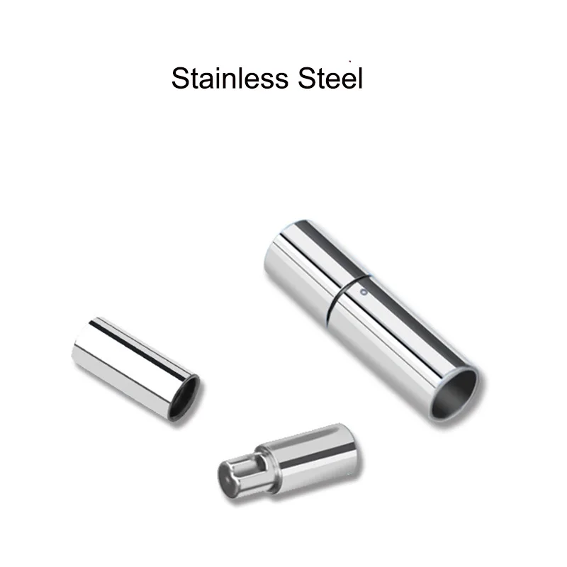 Сделай Сам из нержавеющей стали Пряжка для риса кожаная веревка пряжки ожерелье