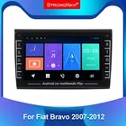 Автомобильный мультимедийный плеер с IPS-экраном, 2 Din, Android, для Fiat Bravo 2007, 2008, 2009, 2010, 2011, 2012, радио, стерео, GPS-навигация, Wi-Fi, BT