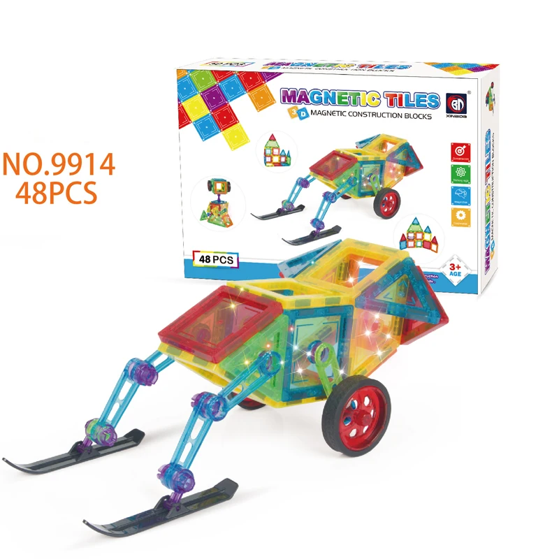 Большая магнитная деталь набор деталей модель и строительная игрушка