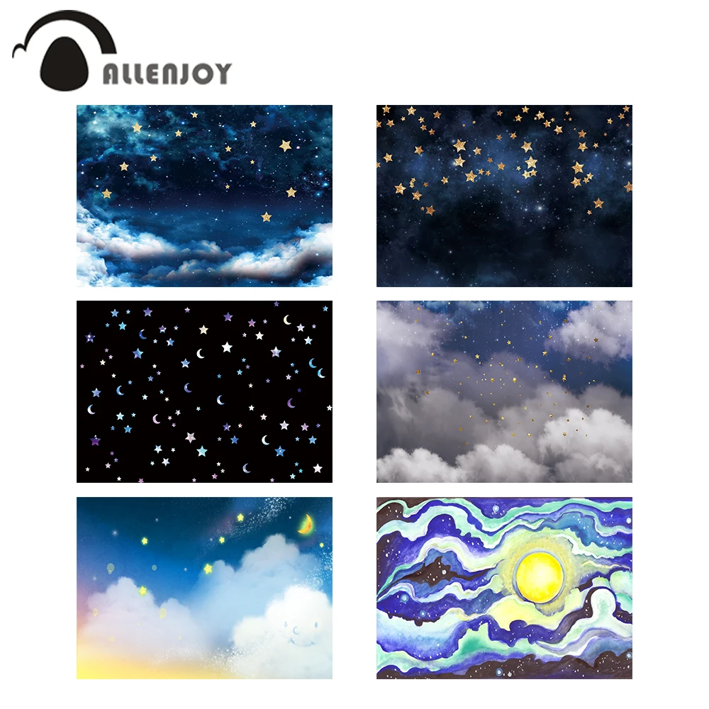 Allenjoy фон для дня рождения многоярусная юбка детского с изображением звездной