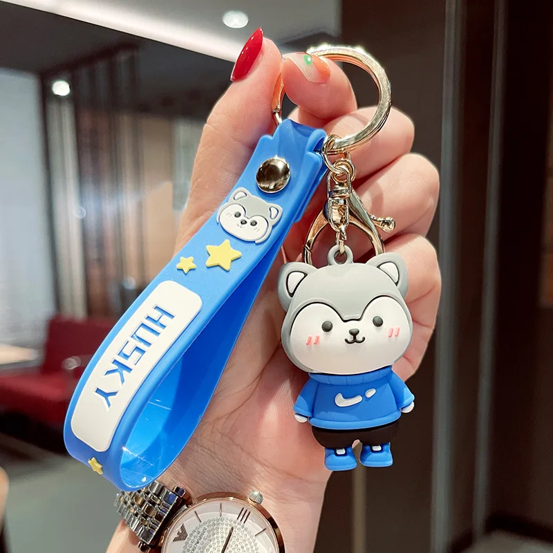 Брелок для ключей из мягкой резины в виде собаки | Украшения и аксессуары