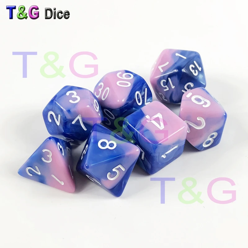 Набор из 20 разноцветных кубиков набор для настольных RPGs игр DND RPG вечеринок
