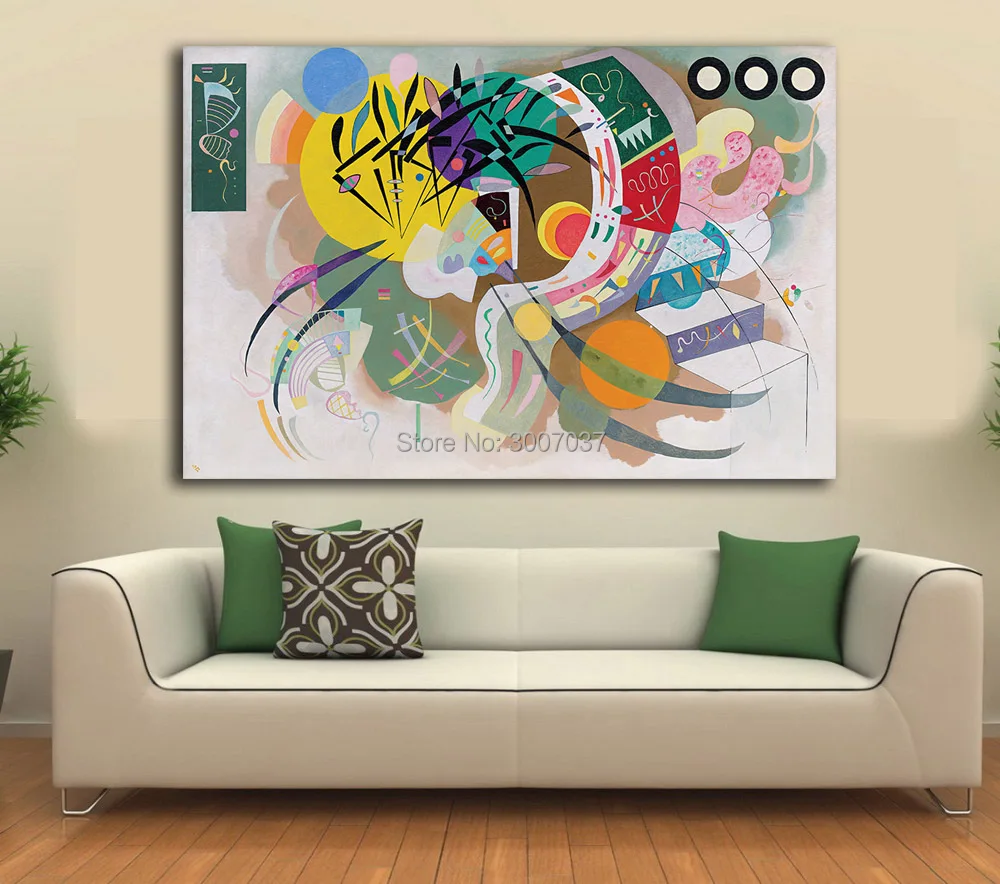 Доминантная кривая от Wassily Kandinsky декоративные краски домашний декор на холсте