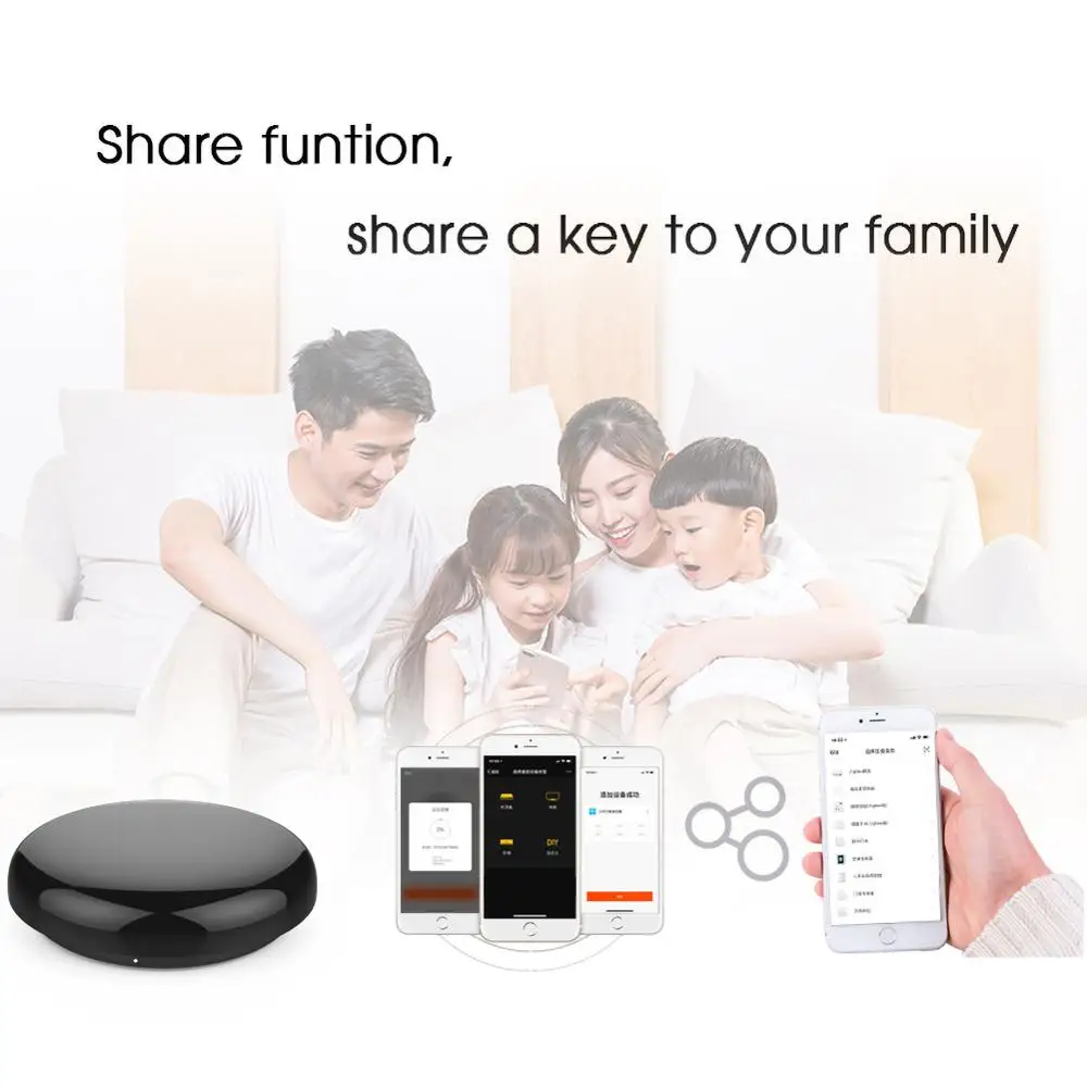 

Wireless Remote Control Smart IR Controller Smart Home Blaster Infrared via Smart Life Tuya APP Work with Alexa Google Home etc.