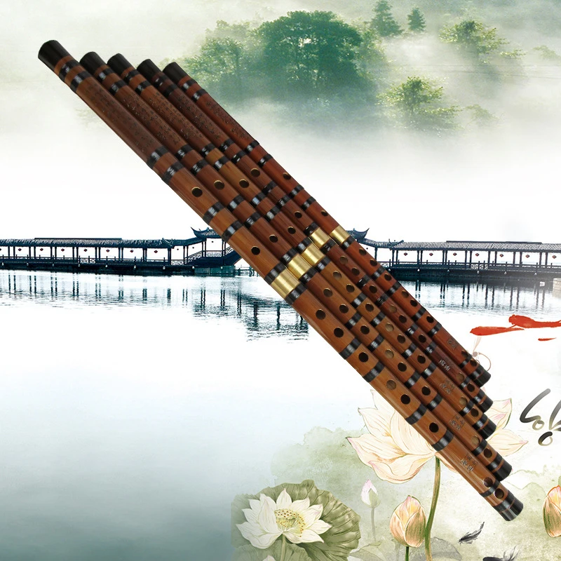 Высококачественная бамбуковая флейта профессиональных деревянных духовых инструментов C D E F G ключа китайская дизи трансверсальная флаута.