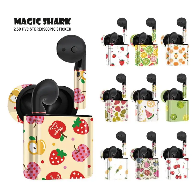 Волшебная ягода акулы Ананас Лимон Дыня ПВХ стикер чехол обернуть кожу для Huawei